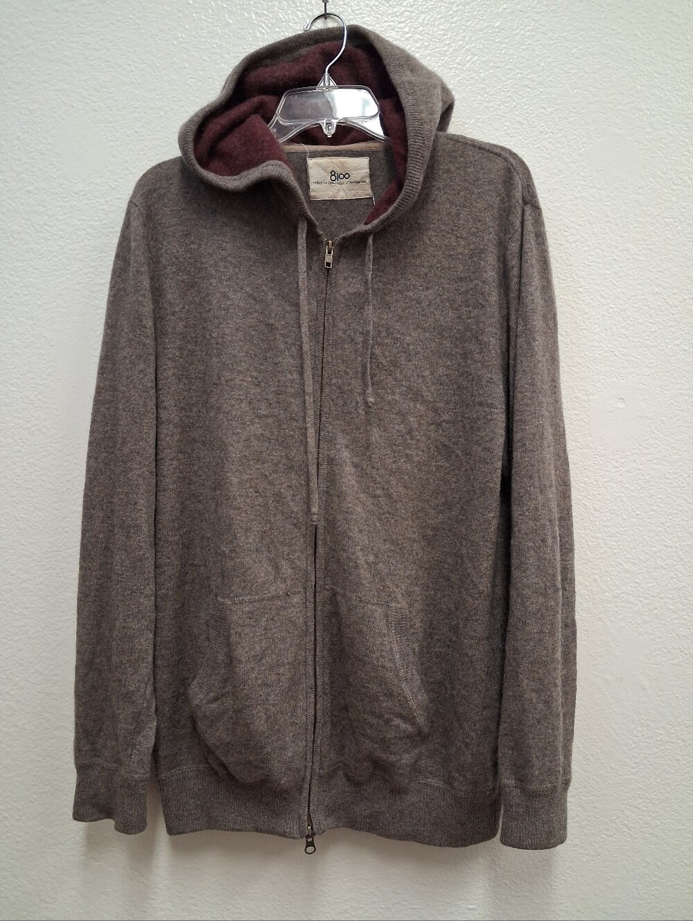 Today Is Beautiful Ron Herman Hooded Sweater 100% Cashmere  Anthropologie XL